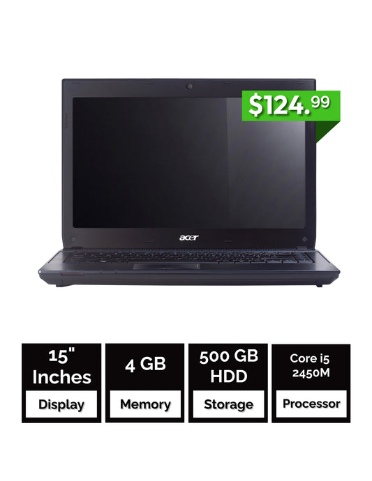 Acer TravelMate 8473 - Core i5 2450M - 4GB RAM - 500GB HDD