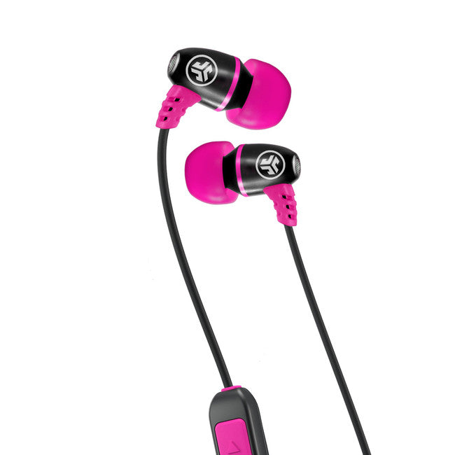 Metal Wireless Rugged Earbuds Black/Pink