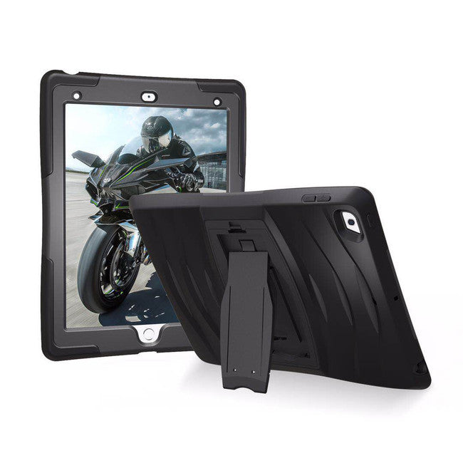Shock Wave Case with Stand Black for iPad 9.7 2018