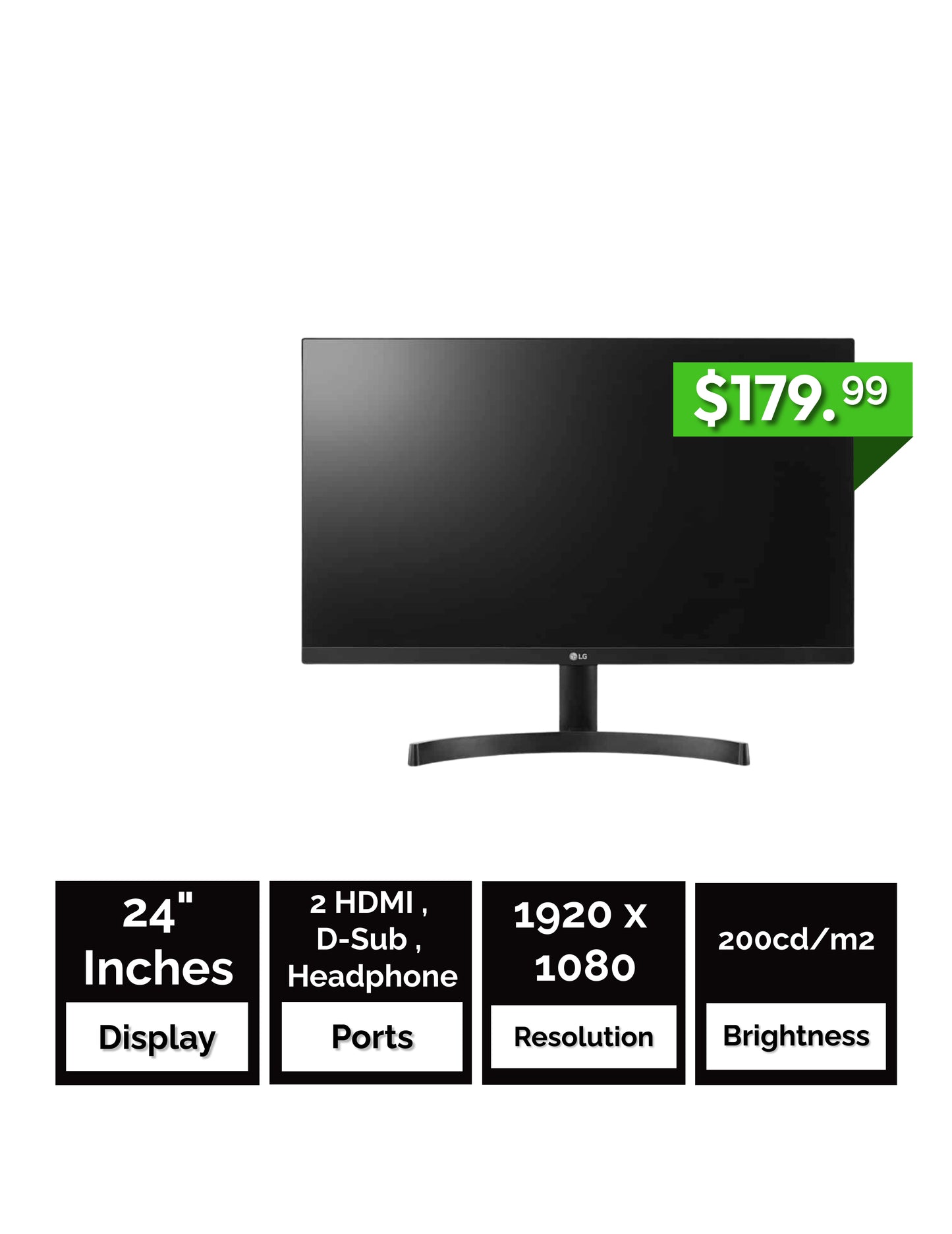 LG 24Mk600M Monitor - 24 inches