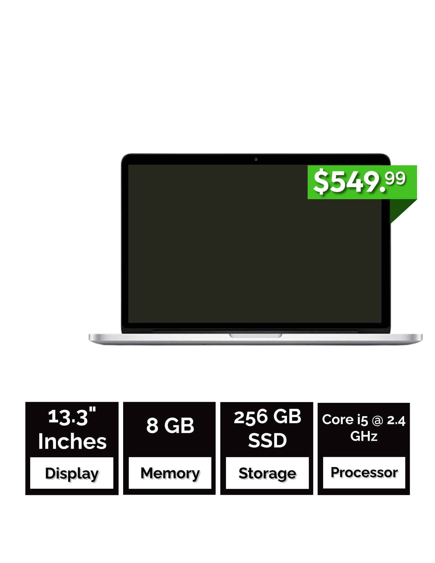 Apple MacBook Pro late 2013 - 14 inch - Core i5 - 8GB RAM - 256GB SSD