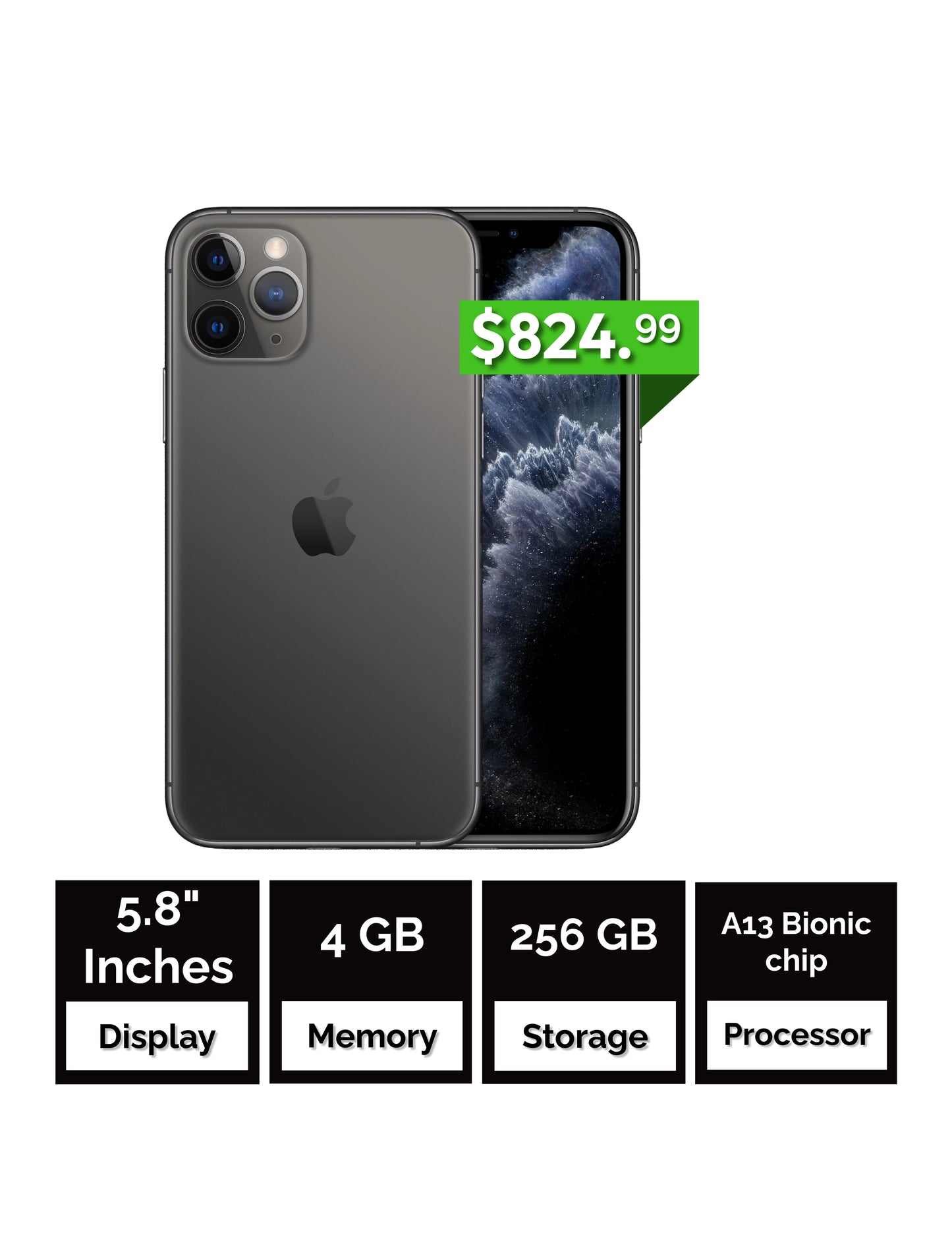 Apple iPhone 11 Pro - 256 GB - UNLOCKED