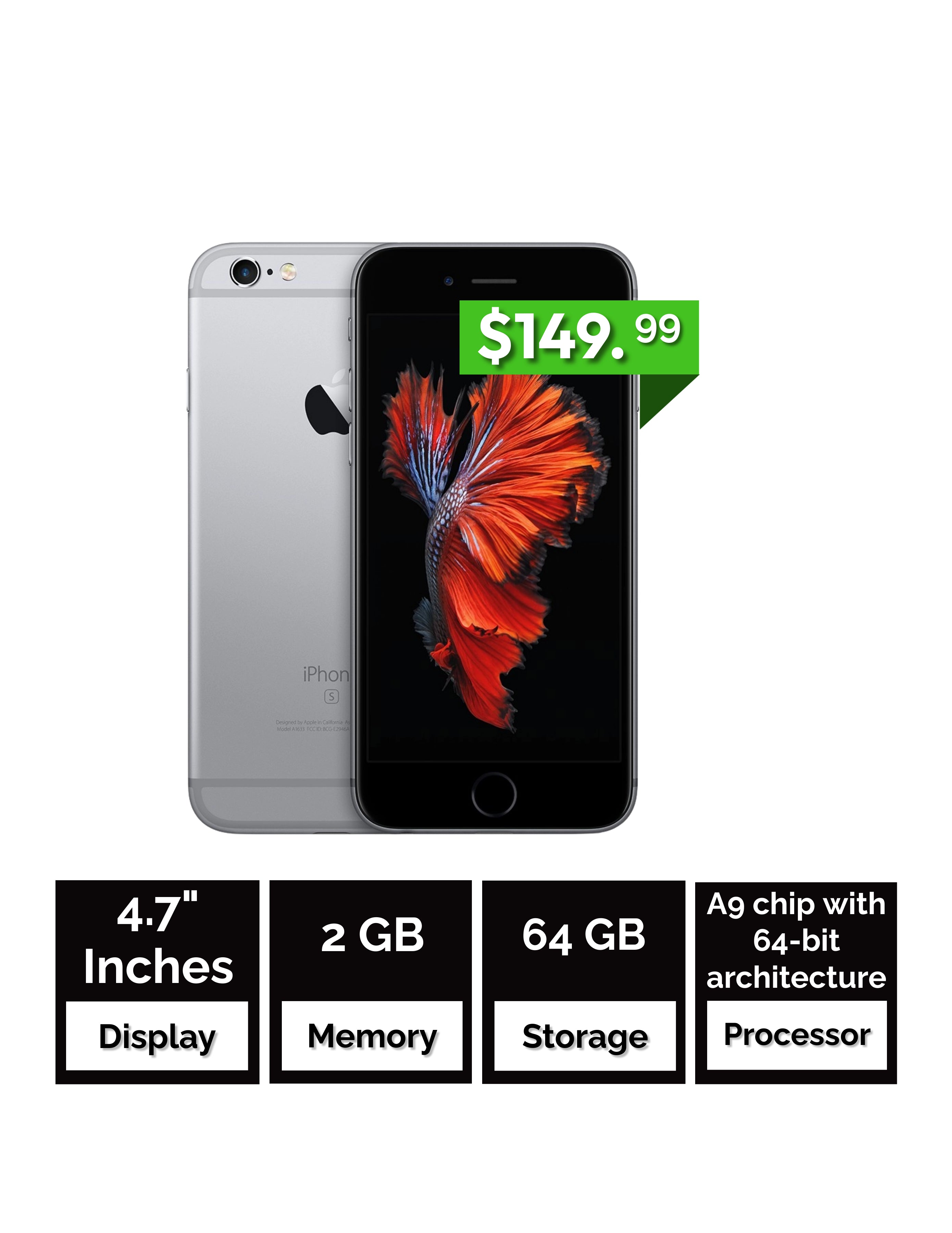 Apple iPhone 6s - 64GB - Unlocked