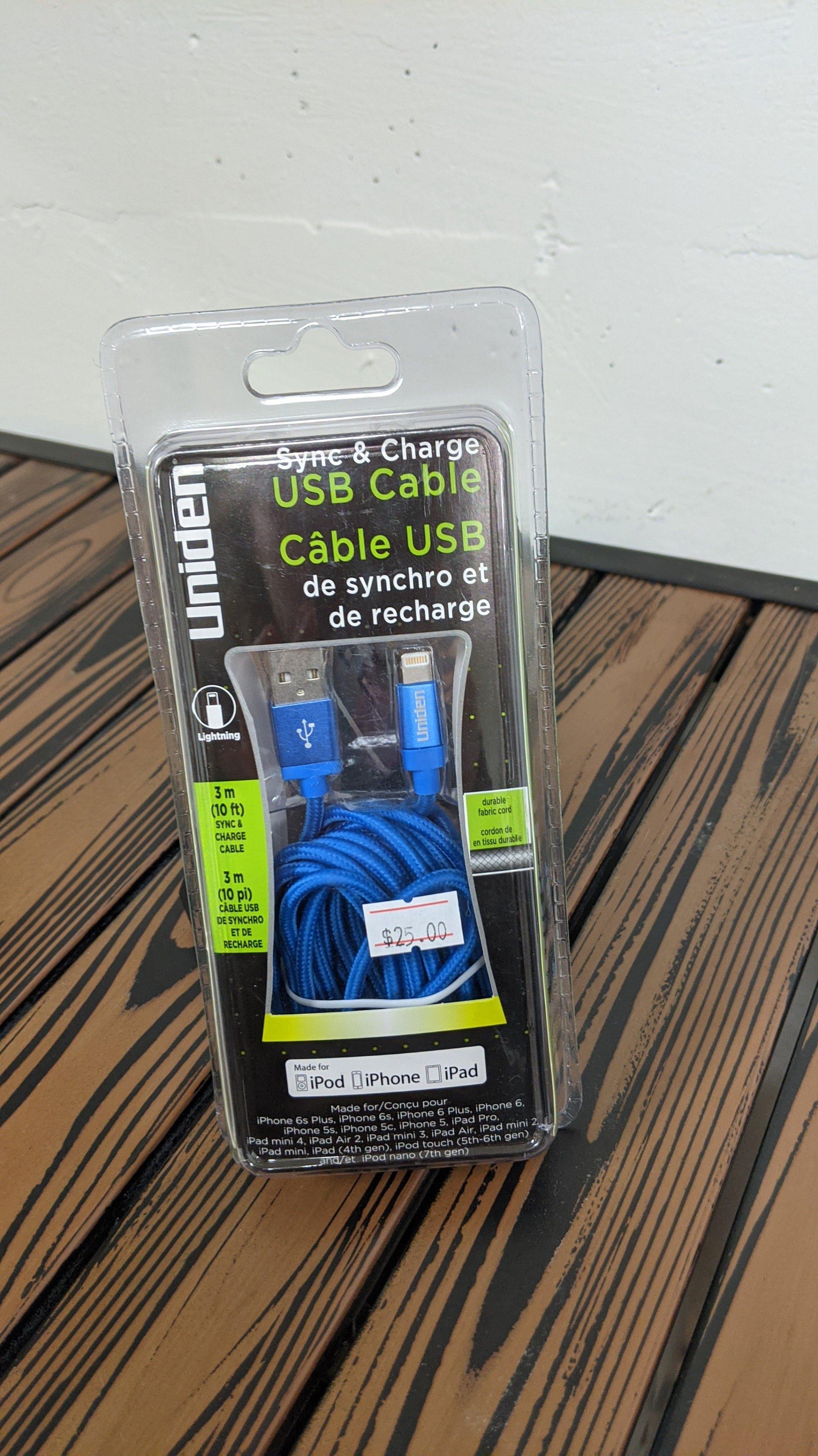 Uniden USB Lightning Sync & Charging Cable - PCMaster Pro 